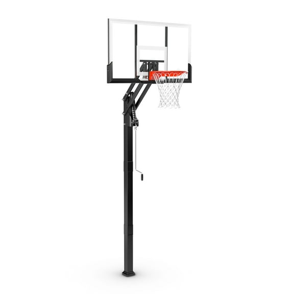 Spalding 54 Inch Performance Acrylic U-Turn In-Ground Basketball Hoop System