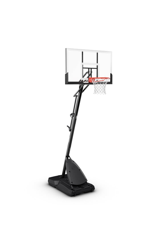 54-Inch Portable Basketball Hoop with Shatter-Proof Polycarbonate Backboard, Adjustable ExactaHeight System & Pro Slam Rim-Outdoor Play