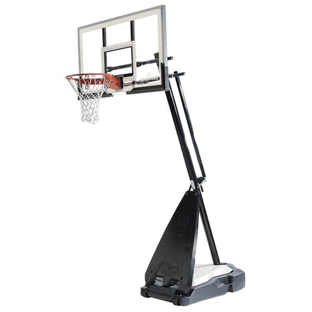 Spalding 60 Inch Acrylic Ultimate Hybrid Portable Outdoor Basketball Hoop System