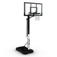 Retractable Hoop Building Spalding 60-Inch Portable Basketball Hoop with Acrylic Backboard, Screw ...