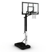 Spalding 60-Inch Portable Basketball Hoop with Acrylic Backboard, Screw Jack Lift & Arena Slam Rim-Outdoor Play