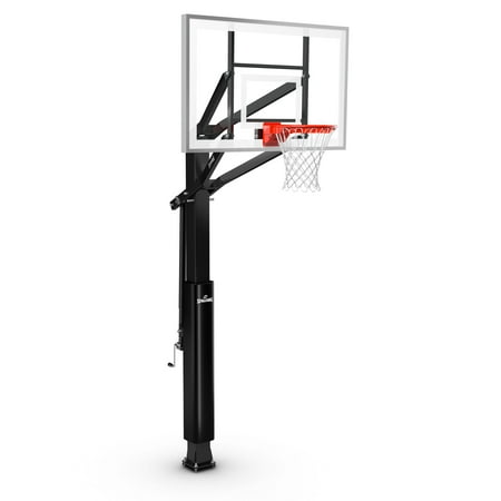 Spalding "888" Series 60 In. Tempered Glass In-Ground Basketball Hoop