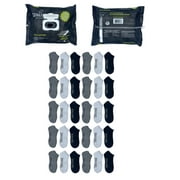 Spalding, Adult Mens 30-Pack No-Show Socks, Sizes 6.5-12, Mens Socks