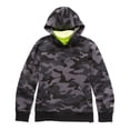 thumbnail image 1 of Spalding Boys Long-Sleeve Kangeroo Pocketed Pullover Hoodie (Black Camo, Medium, M, 10/12), 1 of 2