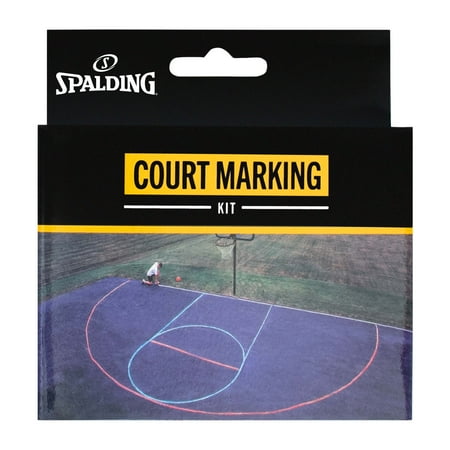 Spalding Outdoor Court Marking Kit with Three-Point Line, Free Throw Line, and Lane