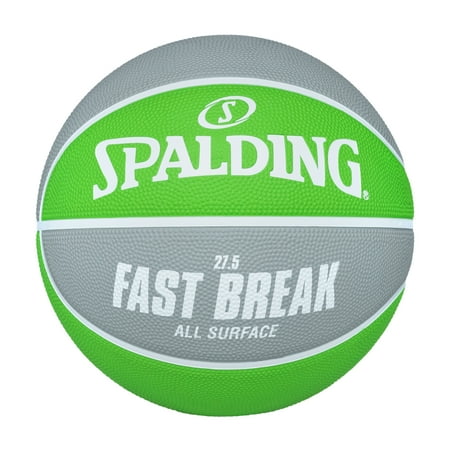 Spalding® Fast Break All Surface Green/Silver Basketball 27.5"