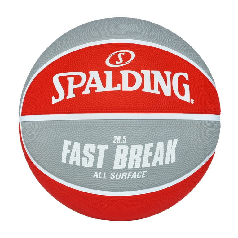 Spalding Fast Break All Surface Red/Silver Basketball 28.5\