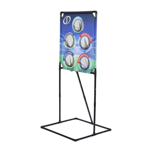 Spalding Football Target Trainer Set with 4 Foam Balls – Throwing Accuracy Game for Teens & Adults for Indoor/Outdoor Practice with carry bag