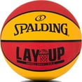 thumbnail image 1 of Spalding Layup Mini Rubber Outdoor Basketball - Red/Orange, 1 of 6