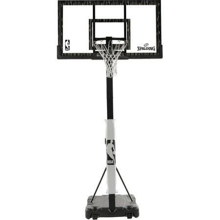 Spalding NBA 60 In. Acrylic Screw Jack Portable Basketball Hoop System