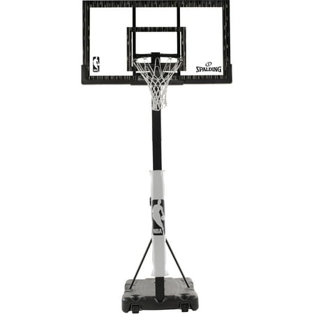 Spalding NBA 60 In. Acrylic Screw Jack Portable Basketball Hoop System