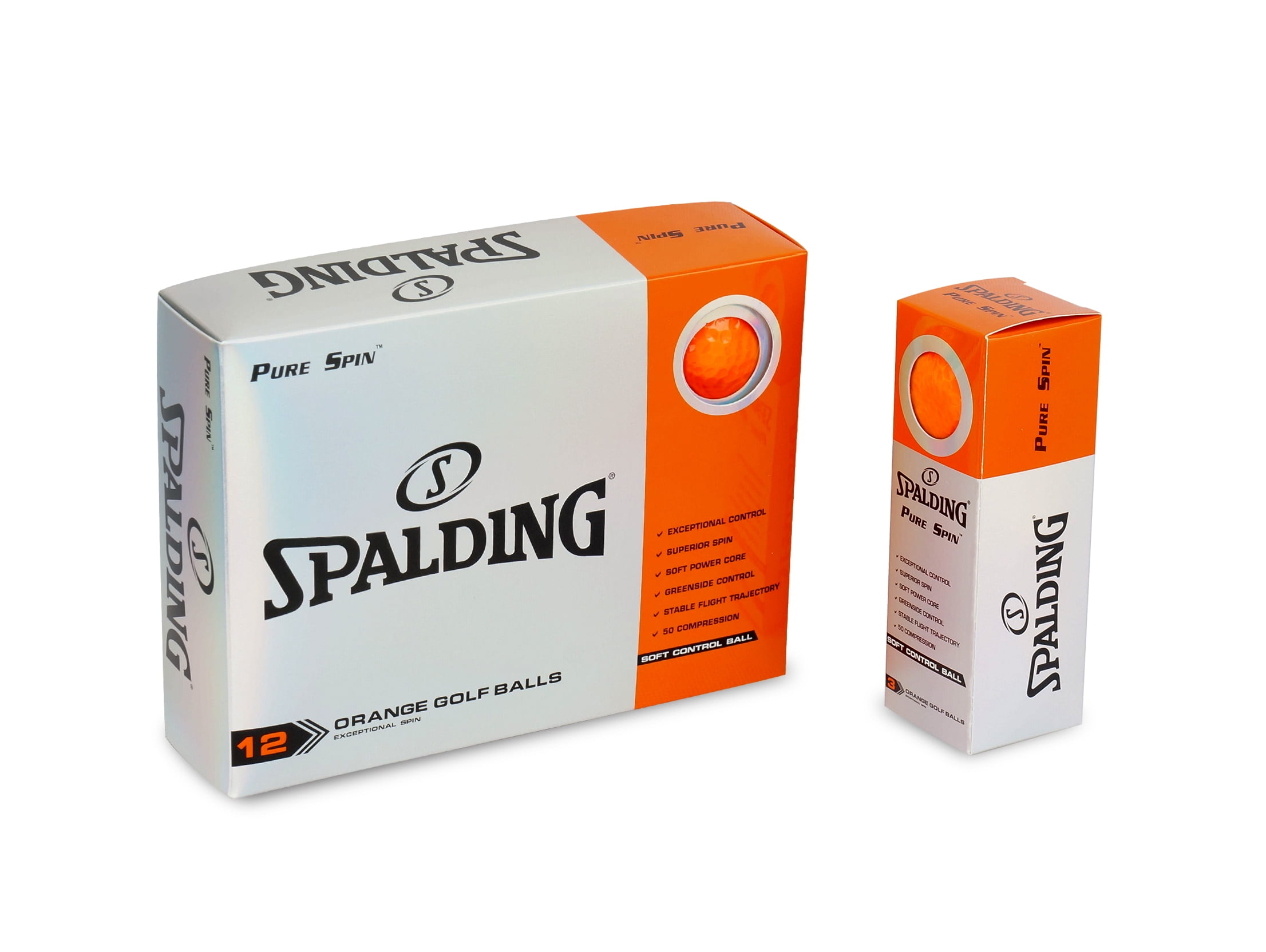Spalding Pure Spin 12 Ball Pack Orange