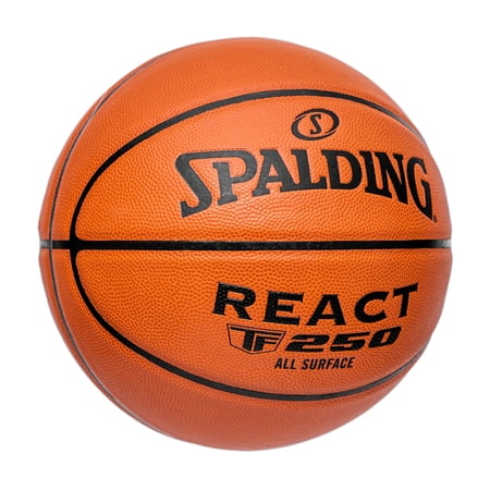 Spalding React TF-250 Official Size 7 Indoor-Outdoor Basketball 29.5 Inch