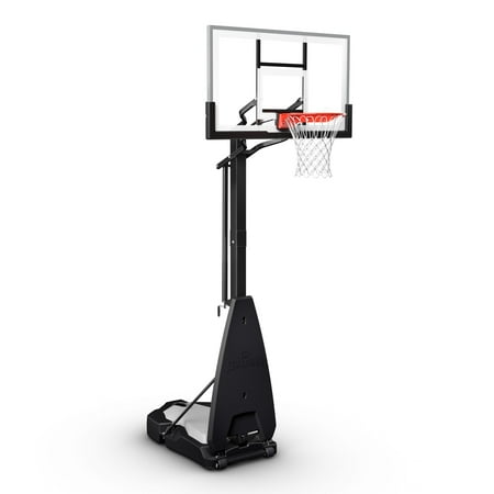 Spalding Ultimate Hybrid® 54 Inch Glass Portable Basketball Hoop System