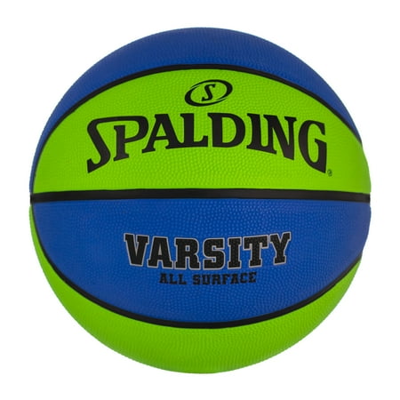 Spalding 29.5" Varsity Multicolor Outdoor Basketball - Blue/Green
