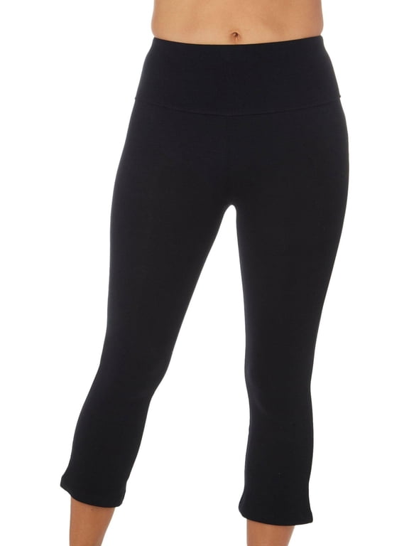 Womens 21 in. Solid Flare Capri X-Large