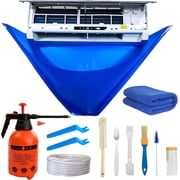Spalivivre Ac Cleaning Bag with Wall Protection Cloth,Mini Split Cleaning Kit with 2L High Pressure Sprayer,Air Conditioner Cleaning Kit, Ac Cleaning Kit with 10pcs HV Cleaning Tools