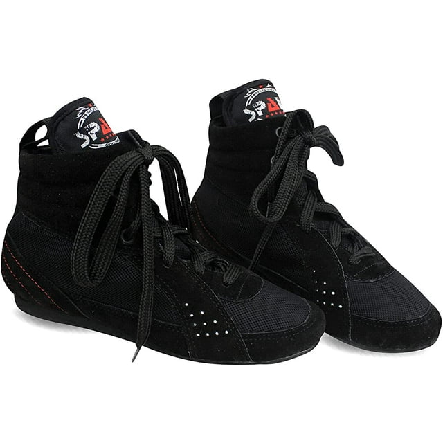 Spall Pro High Top Boxing shoes for Men Suede Leather Wrestling shoes