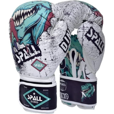 Spall Pro US Heavy Punching MMA Synthetic Leather 6 Oz Boxing Gloves For Men & Women (White)