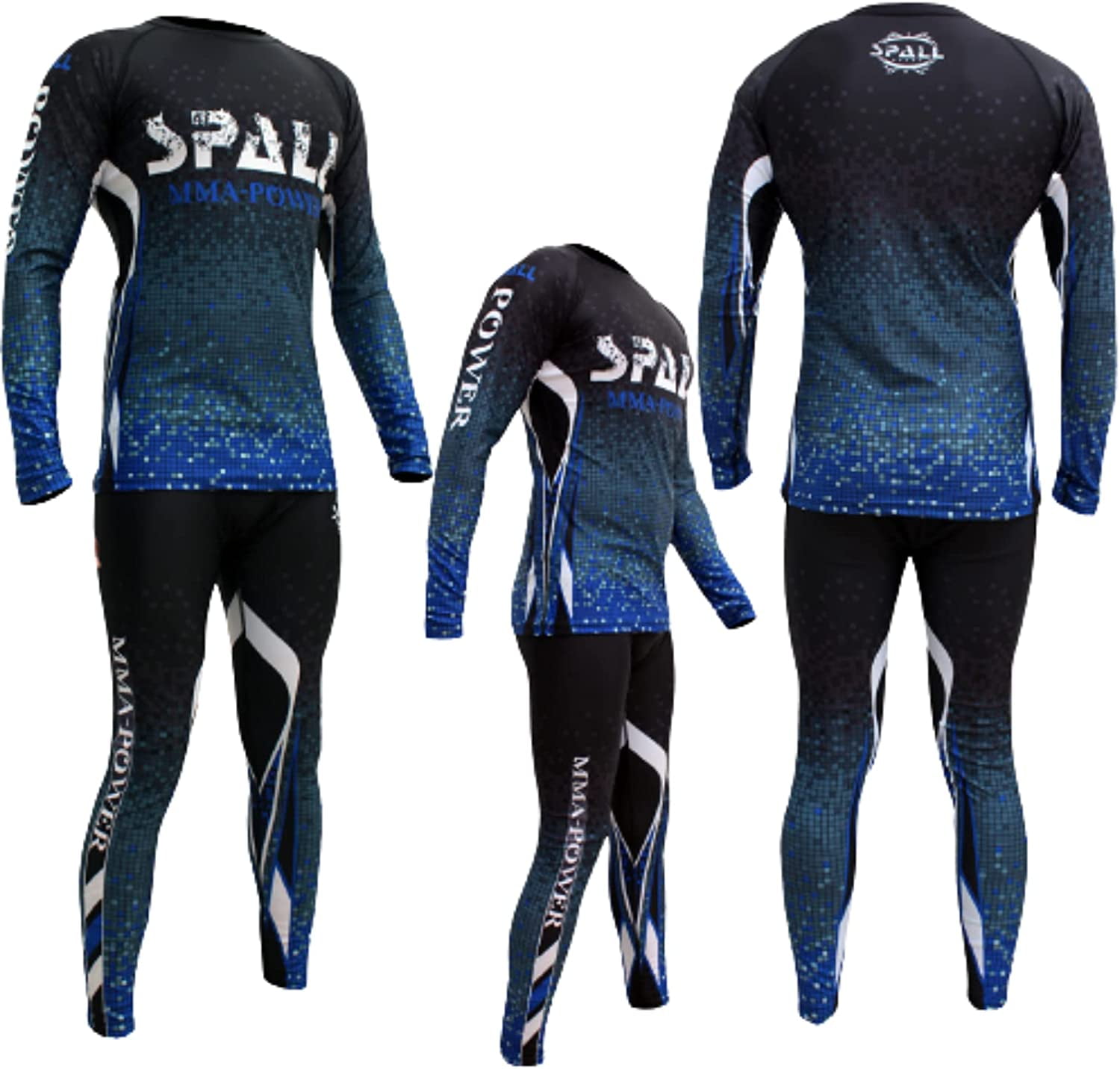 Spall Pro US Long Sleeve RashGuard with Bottoms for MMA, NoGi & Gi Jiu