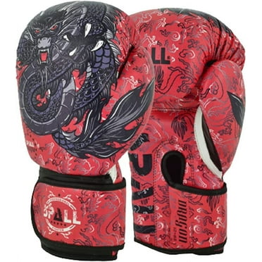 Spall Pro US MMA, Kickboxing, Muay Thai Boxing Leather Gloves for Men & Women (8 oz)