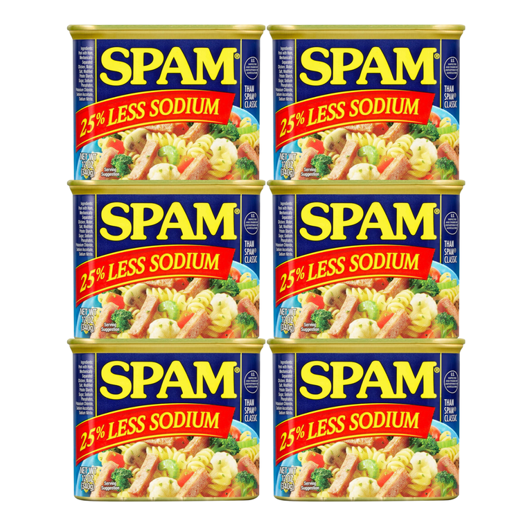 SPAM Low Salt Multipack - 25% Less Sodium, Fully Cooked Canned