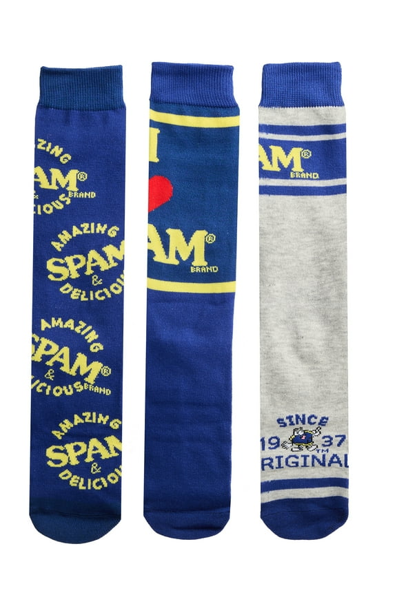 Spam Men's Crew Socks, 3-Pack