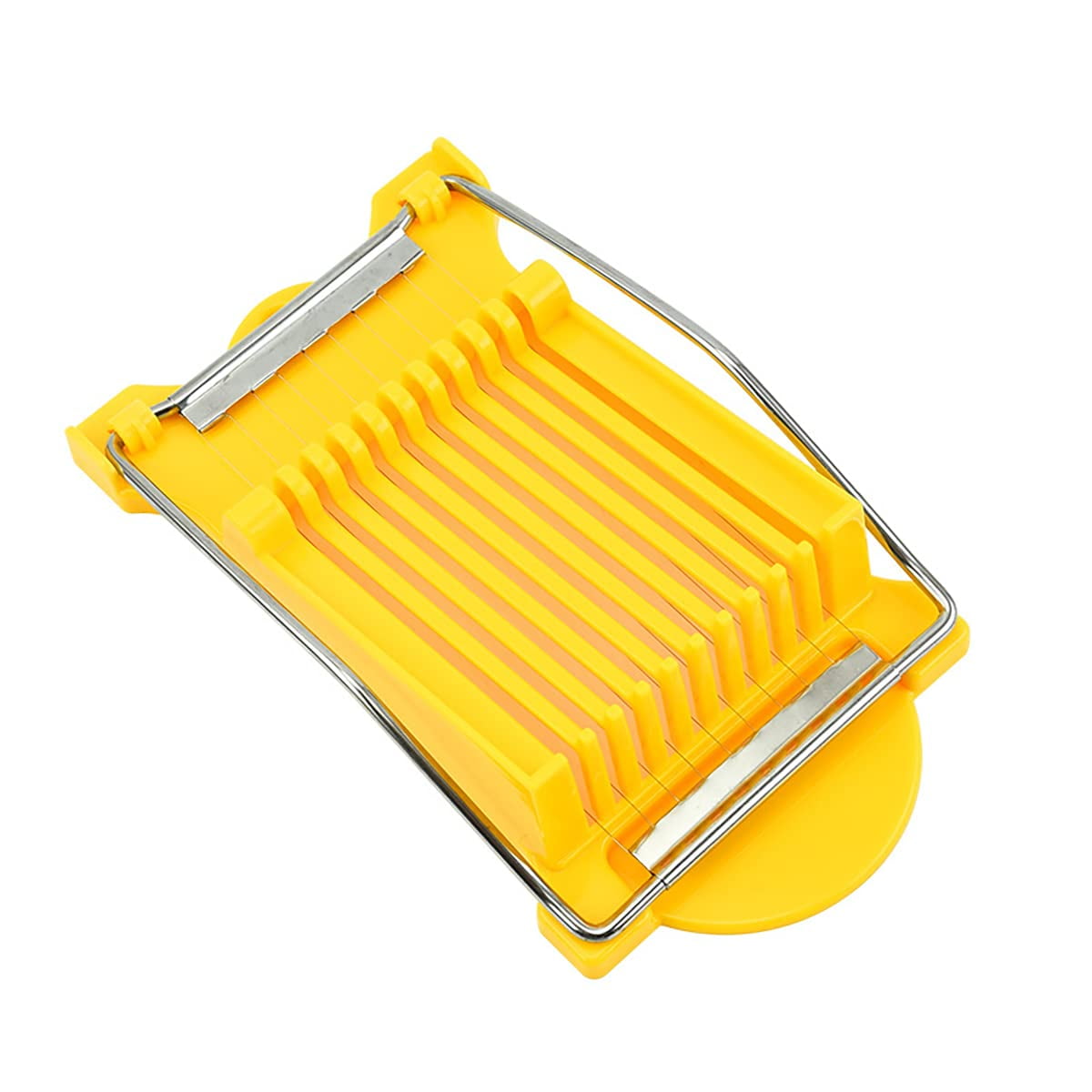 NVTED Luncheon Meat Slicer, Boiled Egg Fruit Soft Cheese Slicer Cutter,  Stainless Steel Wires, Cuts 10 Slices (White)