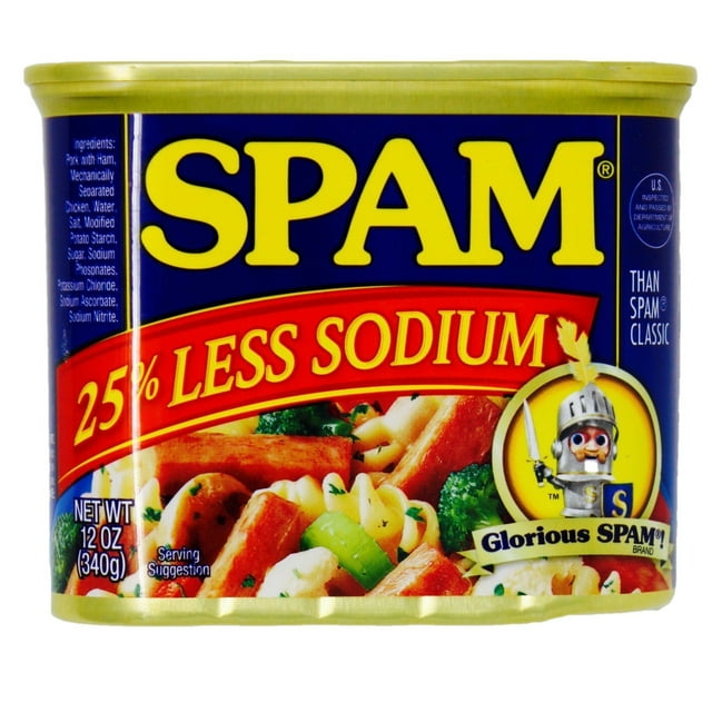 Spam With 25% Less Sodium - 2 Pack - Walmart.com