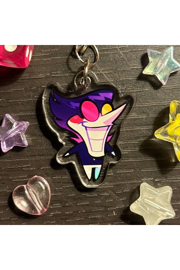 Spamton Deltarune Acrylic Phone Charm, Cute Anime Keychain