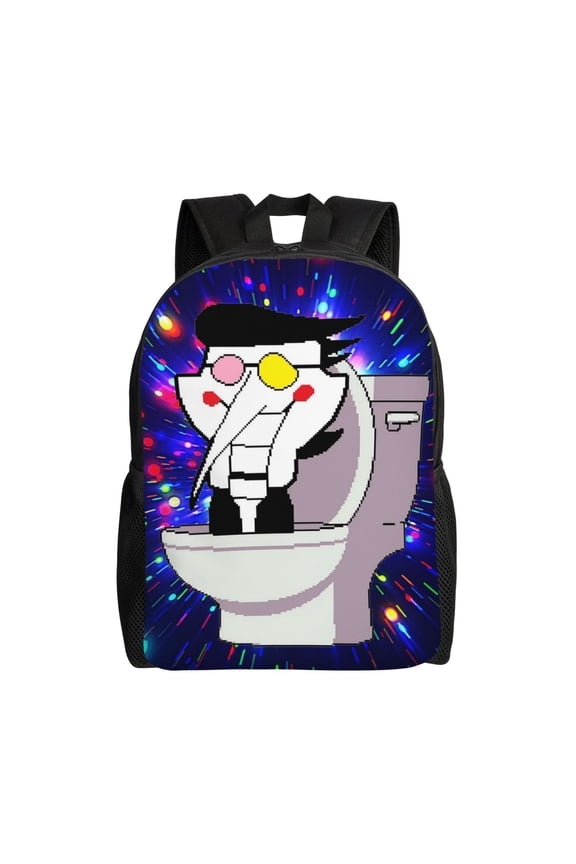 Spamton Deltarune Large Backpack Lightweight Laptop Bag Daypack Travel Backpack for Men Women