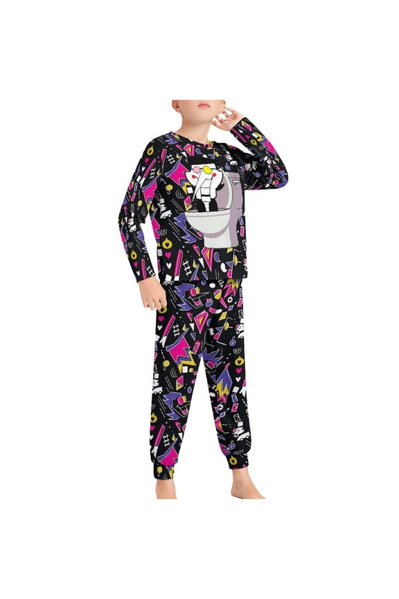Spamton Deltarune Pajama Suit Sleepwear Long Sleeve Pants And Tops 2-Piece Paj Set Jams