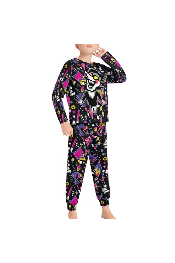 Spamton Deltarune Pajama Suit Sleepwear Long Sleeve Pants And Tops 2-Piece Paj Set Jams