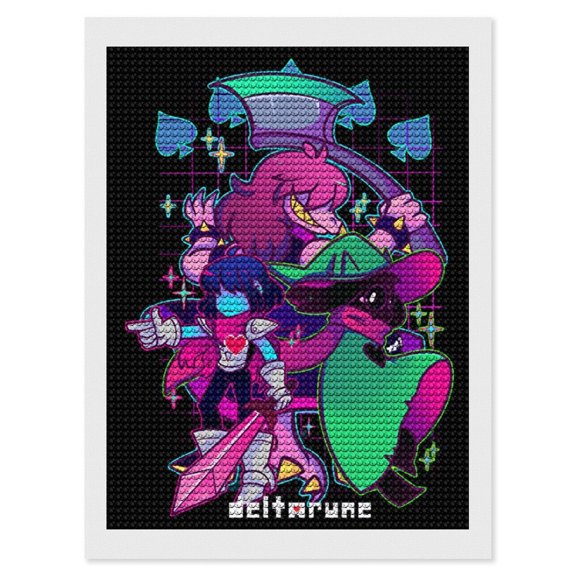 Spamton Deltarune Picture Paintings Canvas Diamond Art Prints Wall Hang Decoration Home Game Gifts