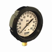 Span Pressure Gauge,3-1/2" Dial Size LFS-224-5000-G