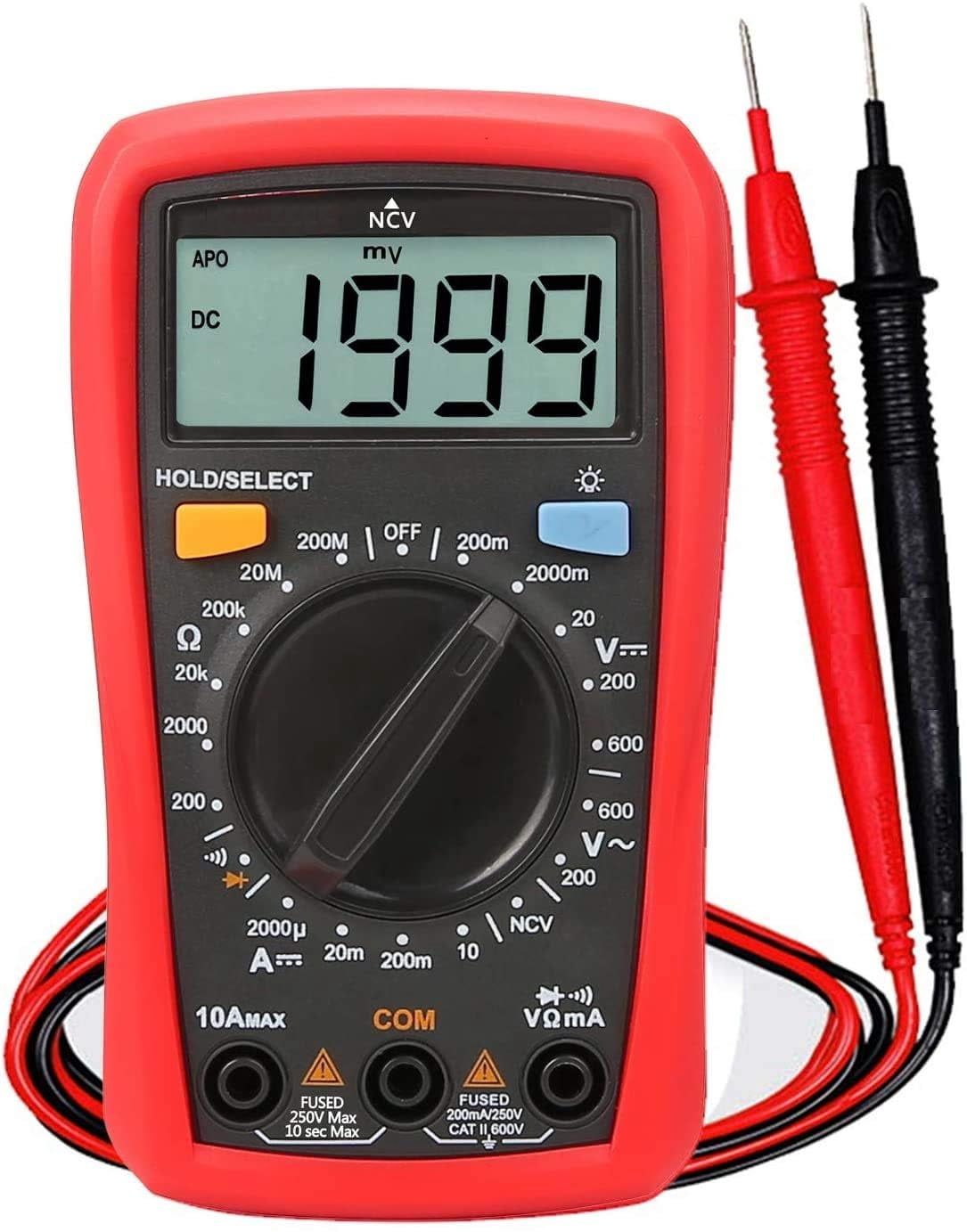 Spancare Pharmaceuticals Digital Multimeter with Continuity Buzzer and ...
