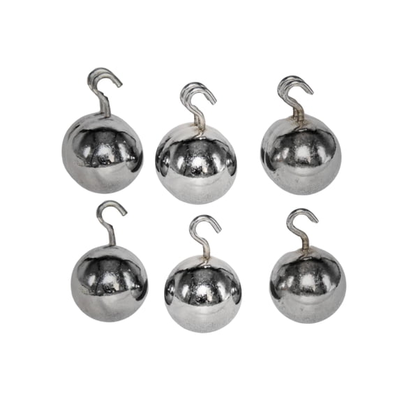 Spancare Pharmaceuticals Physics Lab Metal Pendulum Bob Balls 25mm Diameter Steel with Hooks, 6 Pack