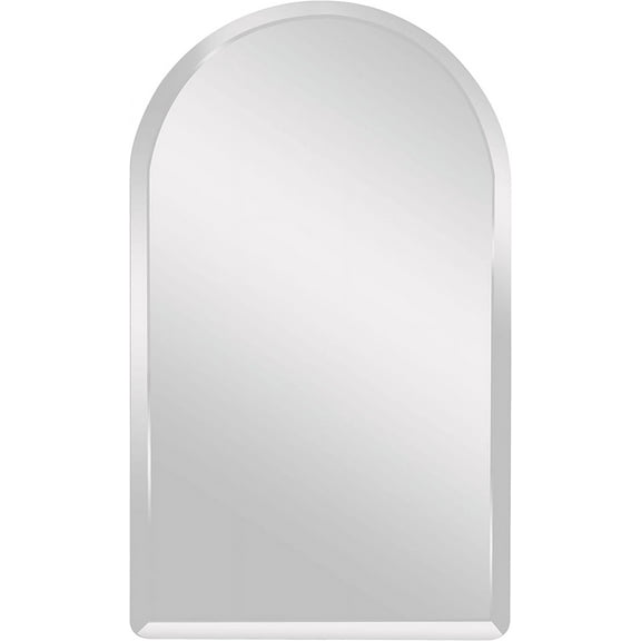 Spancraft 18" X 36" Decorative Arch Frameless Wall Mirror