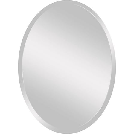Spancraft 24" X 36" Oval Frameless Bevel Wall Mirror