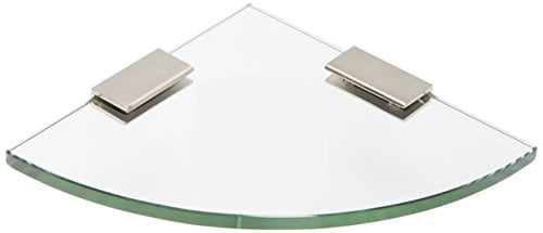 Spancraft Verre C-8 X 18-black Cardinal étagère En Verre, Noir, 20,3 X