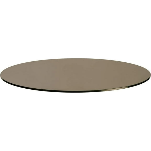 Spancraft Round Bronze Tempered Glass 1/2" Thick Table Top (30")