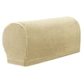 thumbnail image 1 of Spandex Armrest Covers for Fabric Sofa & Recliner, Stretch Slip-Resistant Couch Arm Protectors, 2-Pack Chair Arm Caps for teen & Pets, Machine-Washable, Pins Included, 1 Pair of Sofa Arm Covers, 1 of 9