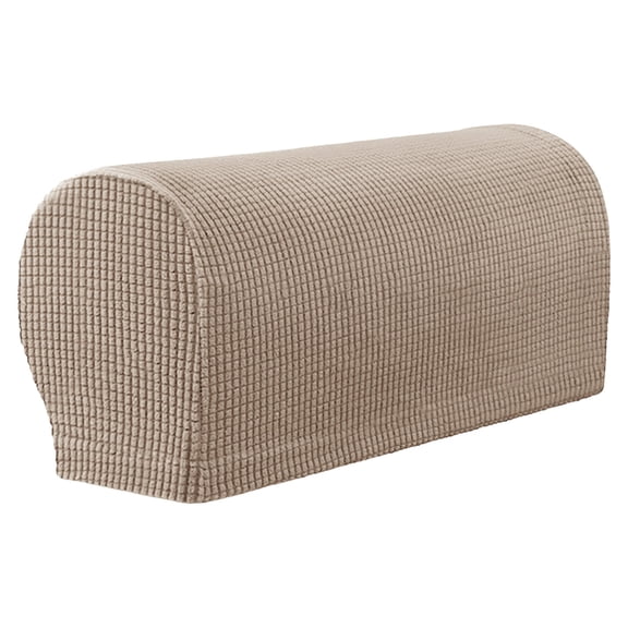 Spandex Armrest Covers for Fabric Sofa & Recliner, Stretch Slip-Resistant Couch Arm Protectors, 2-Pack Chair Arm Caps for teen & Pets, Machine-Washable, Pins Included, 1 Pair of Sofa Arm Covers