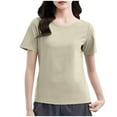 thumbnail image 1 of Spandex Casual Tops for Women Quick Dry Moisture Wicking Gym T-Shirts Crew Neck Summer Base Tees (S, Green), 1 of 4