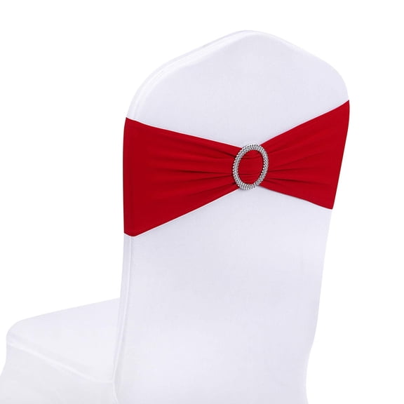 Spandex Chair Sashes with Buckle Slider for Wedding, Party Decoration