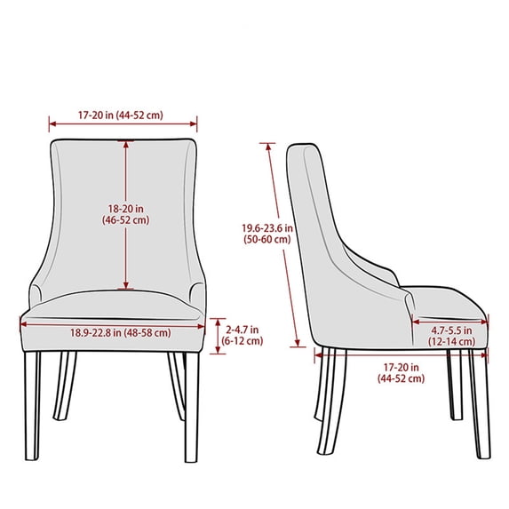 Spandex Chair Slipcover, Stretch Chair Cover Slipcover, Removable Washable Dining Chair Cover for Dining Room Decoration