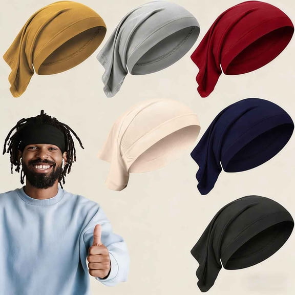 Spandex Dreadlock Cap Dreadlock Tube Bands Unisex Elastic Hair Dreads Head Wraps Headbands, 6 Colors