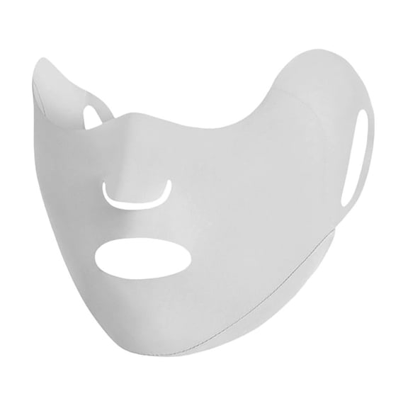 Spandex Face Mask With Ear Straps Breathable Sun Protection Face Shield Washable Mask For Cycling Running Driving(Grey 28*10)