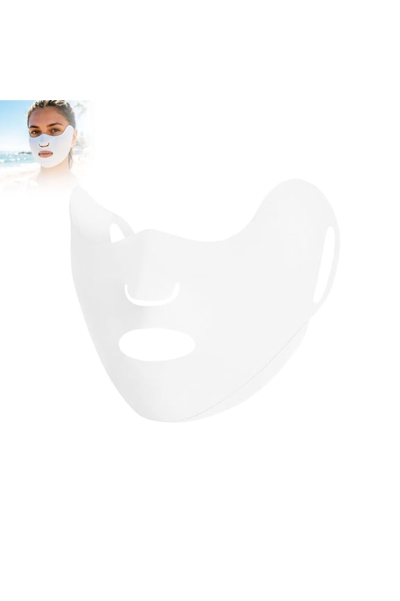 Spandex Face Mask With Ear Straps Breathable Sun Protection Face Shield Washable Mask For Cycling Running Driving(White-28*10)