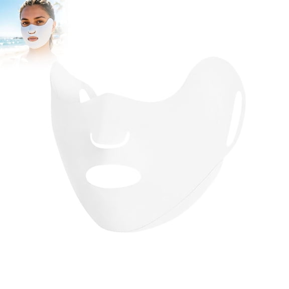 Spandex Face Mask With Ear Straps Breathable Sun Protection Face Shield Washable Mask For Cycling Running Driving(White-28*10)
